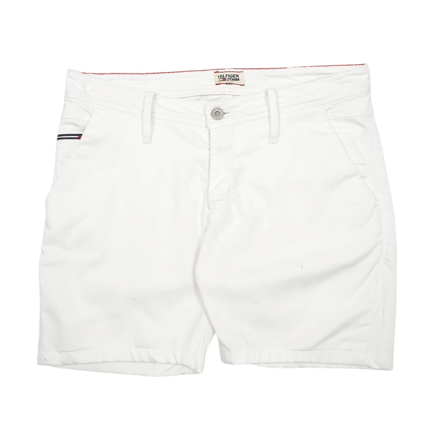 Mens White Tommy Hilfiger  Denim Shorts