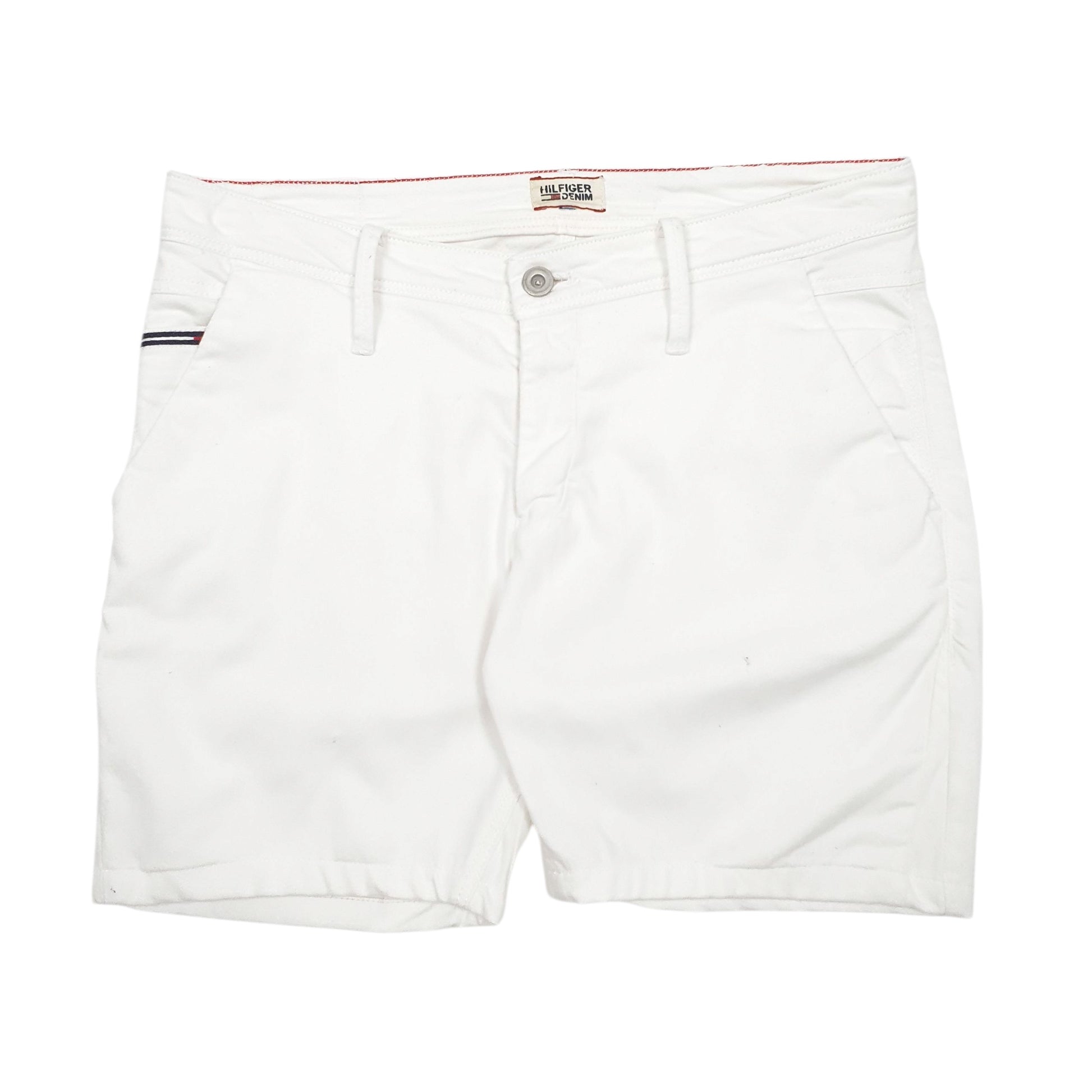 Mens White Tommy Hilfiger  Denim Shorts
