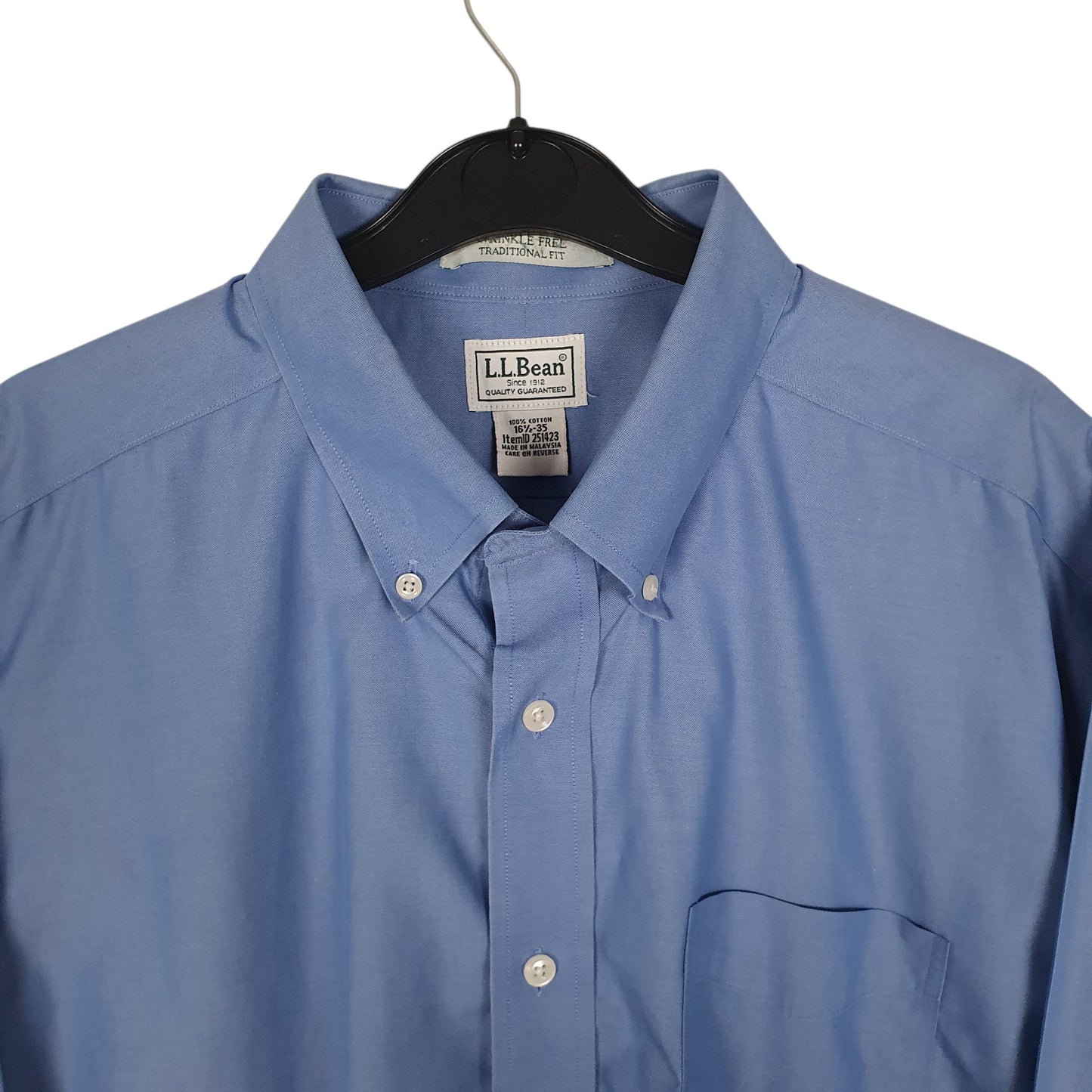 Mens Blue L.L.Bean   Shirt