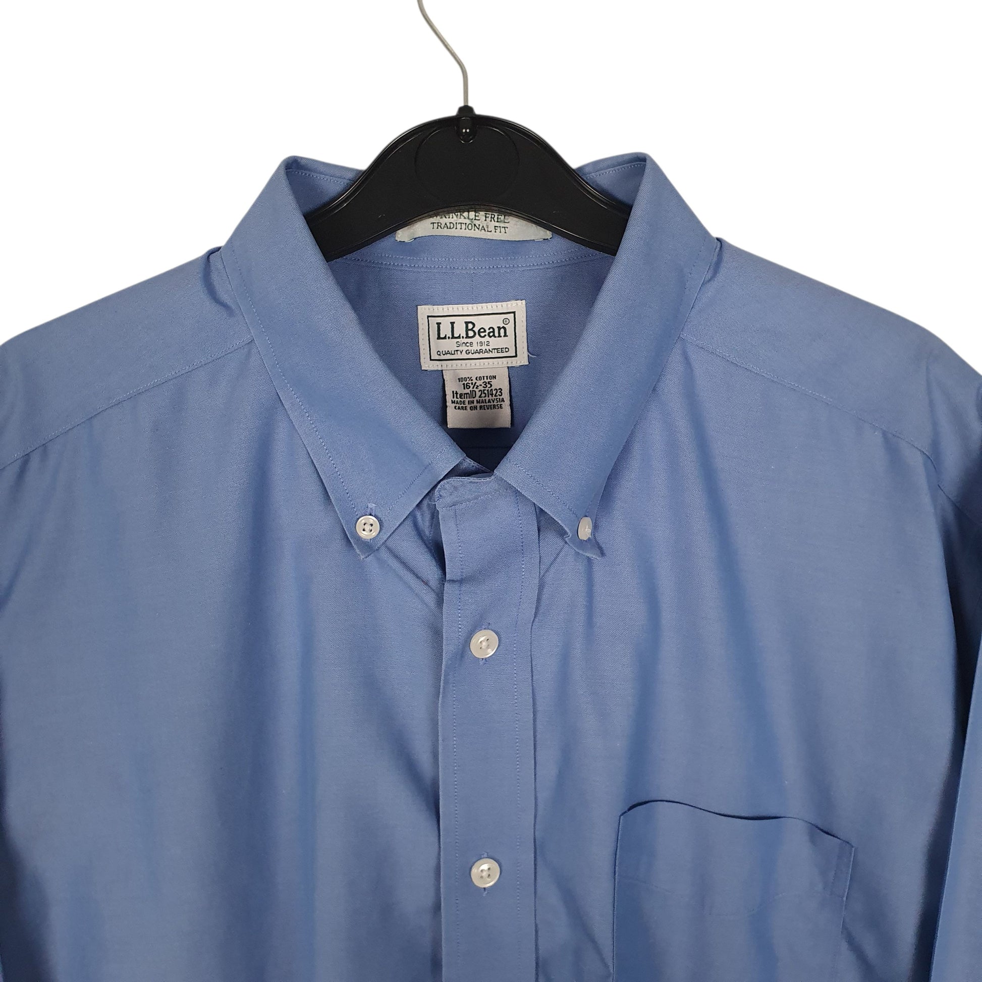 Mens Blue L.L.Bean   Shirt
