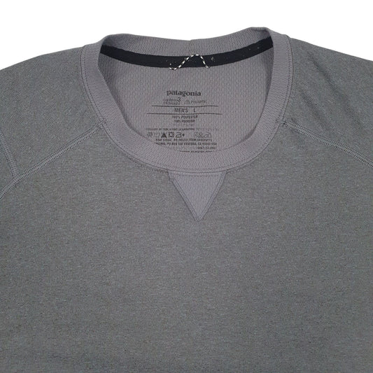 Mens Grey Patagonia Capilene  T Shirt
