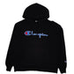 Mens Black Champion Reverse Weave Hoodie Jumper