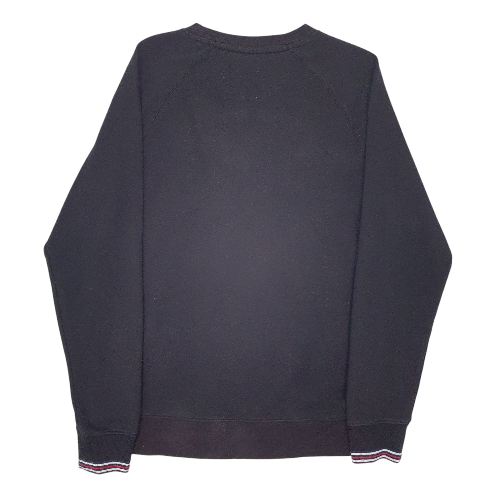 Mens Black Fila Spellout Crewneck Jumper