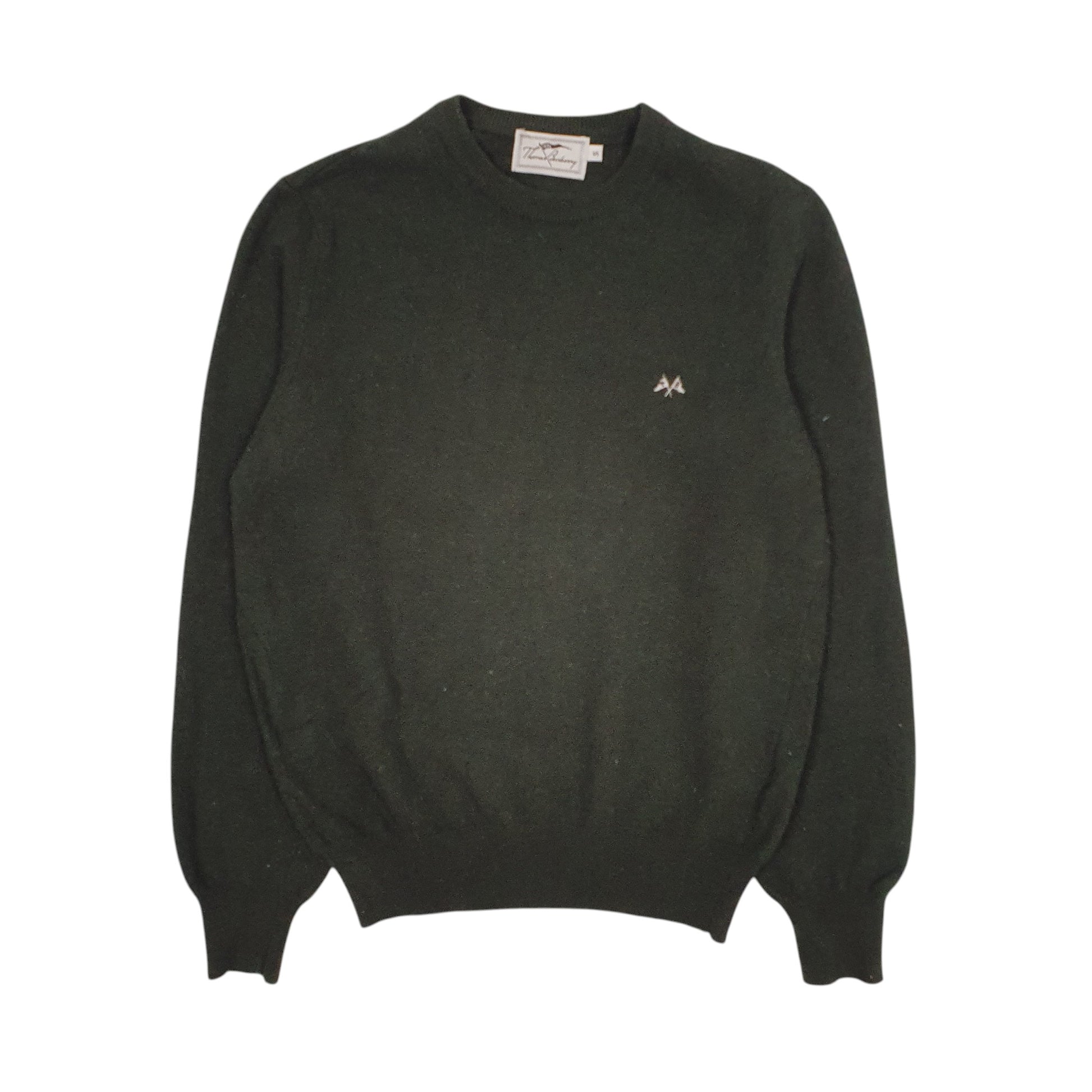 Mens Green Burberry  Crewneck Jumper