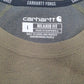 Mens Green Carhartt   T Shirt