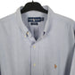 Mens Blue Ralph Lauren Oxford  Shirt