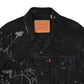 Mens Black Levis Type 3 Trucker  Coat