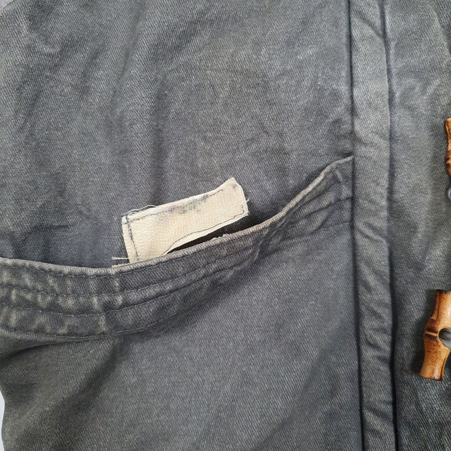 Mens Grey Club Condor Vintage French Workwear Sherpa Lined  Coat