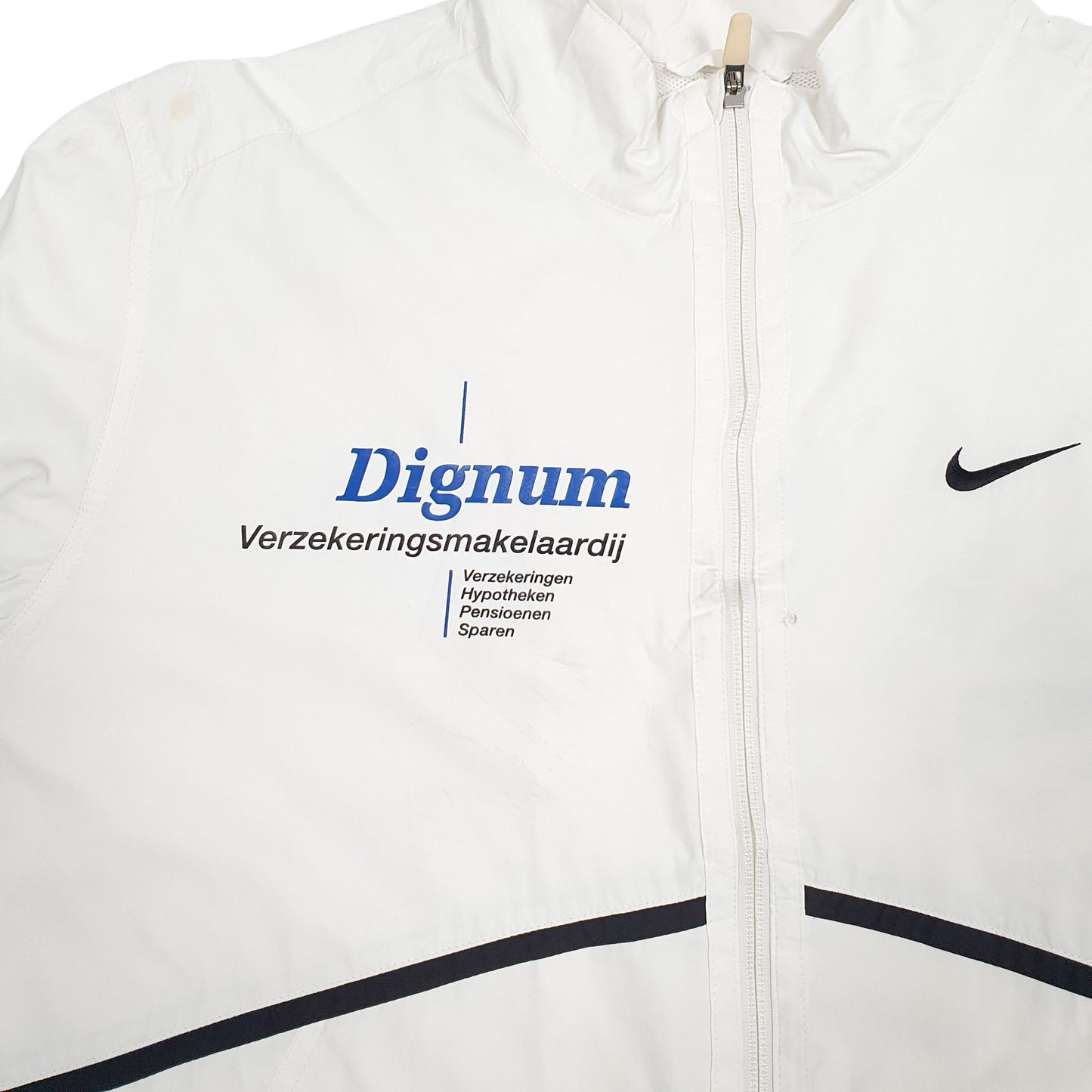 Mens White Nike  Full Zip Coat