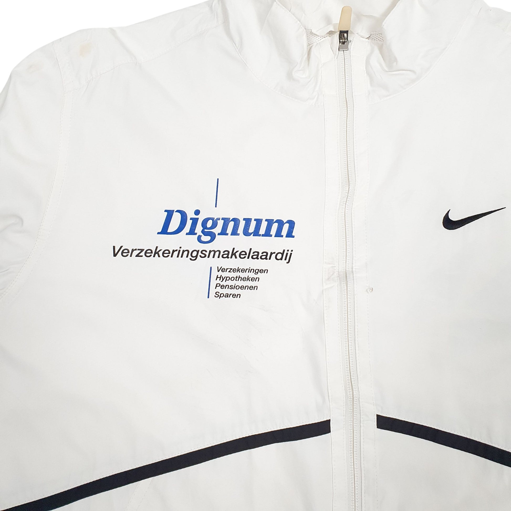Mens White Nike  Full Zip Coat