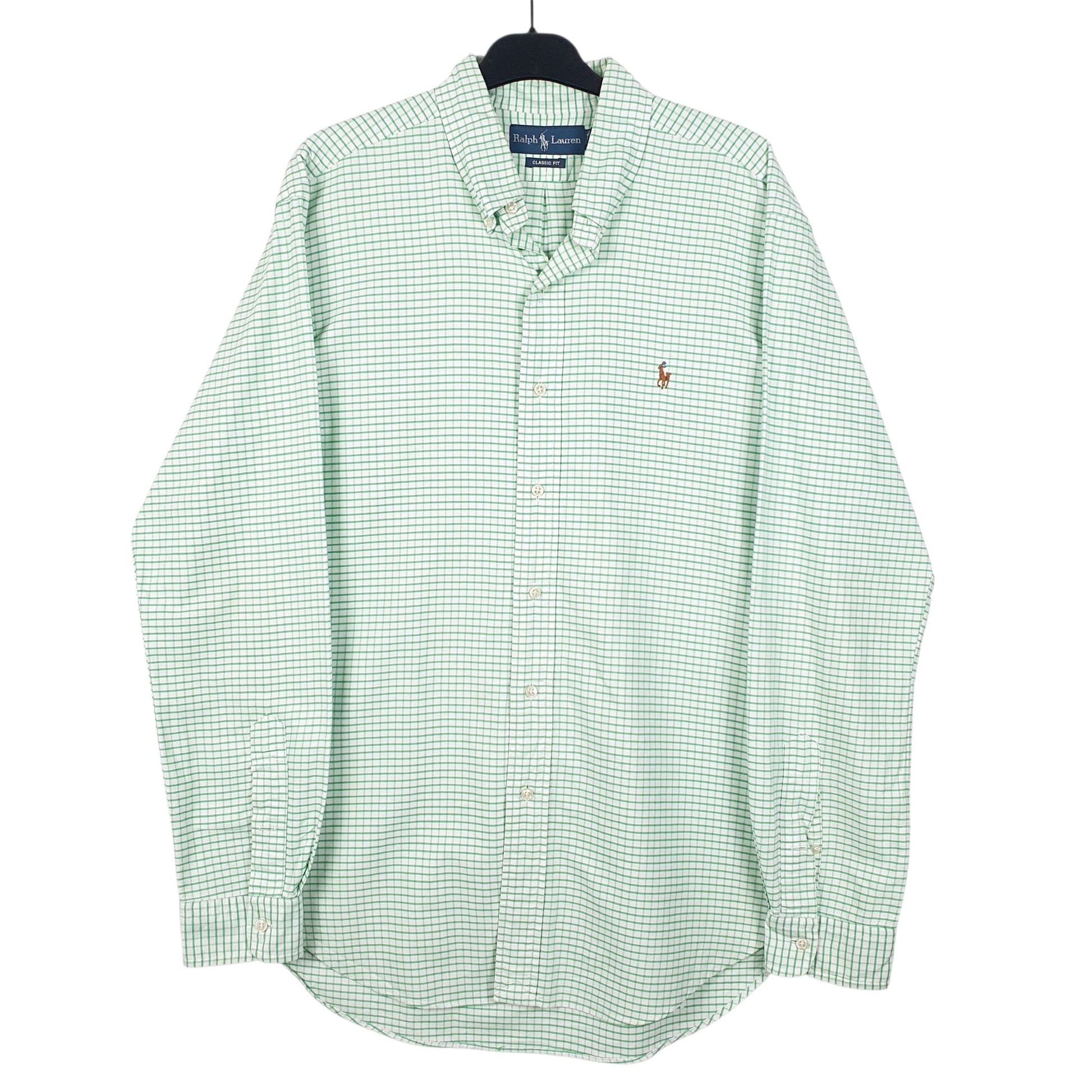 Mens Green Ralph Lauren  Long Sleeve Shirt