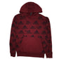 Mens Burgundy Adidas Lightweight Hoodie Jumper