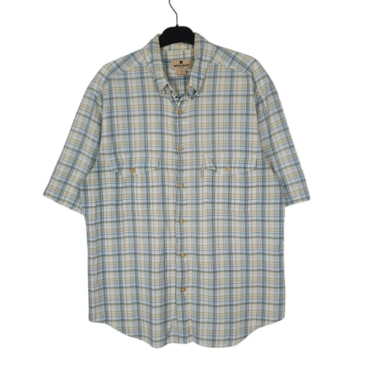 Mens Blue Woolrich  Short Sleeve Shirt