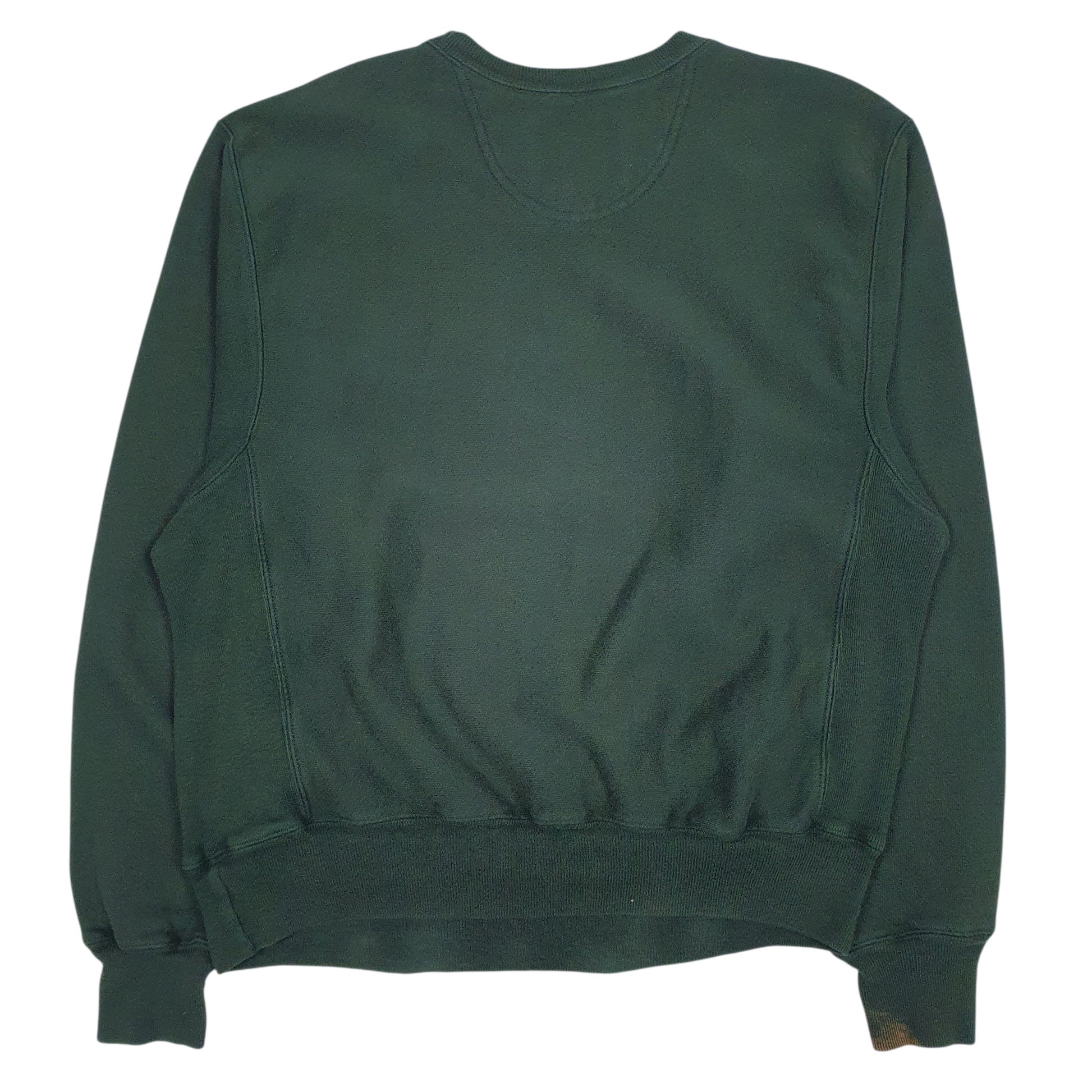 Mens Green Champion Vintage 90s Reverse Weave Crewneck Jumper
