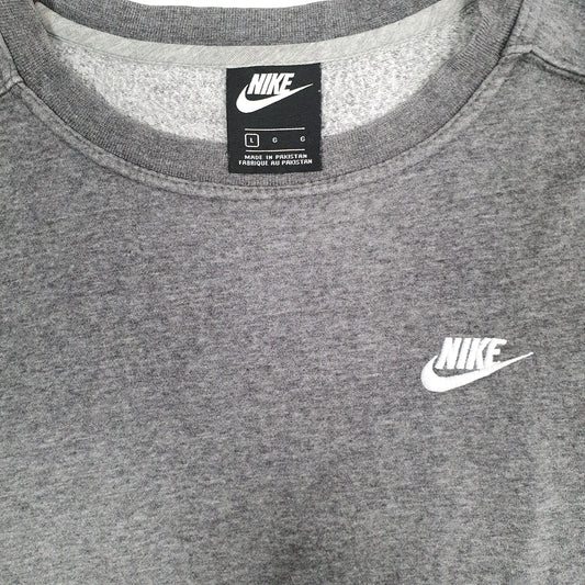 Mens Grey Nike Lightweight Crewneck Jumper