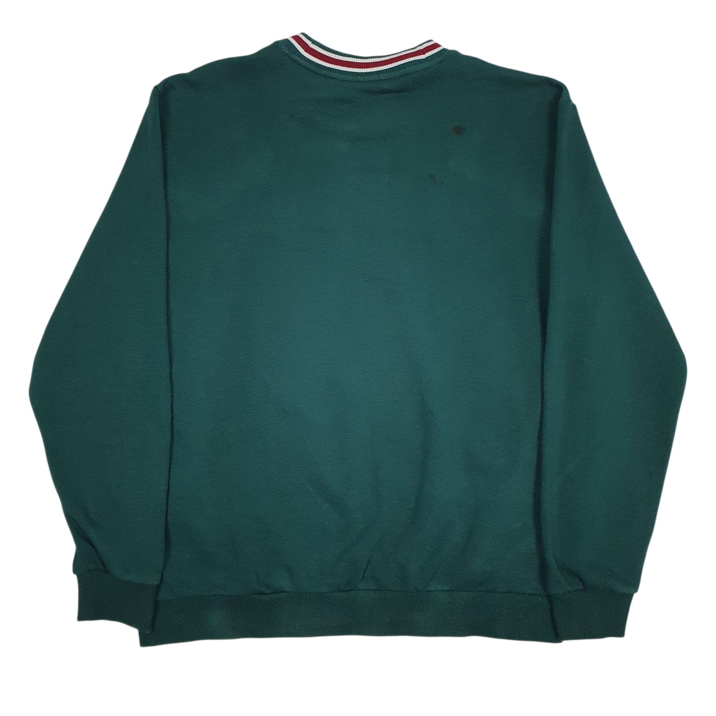 Mens Green The North Face Spellout Crewneck Jumper