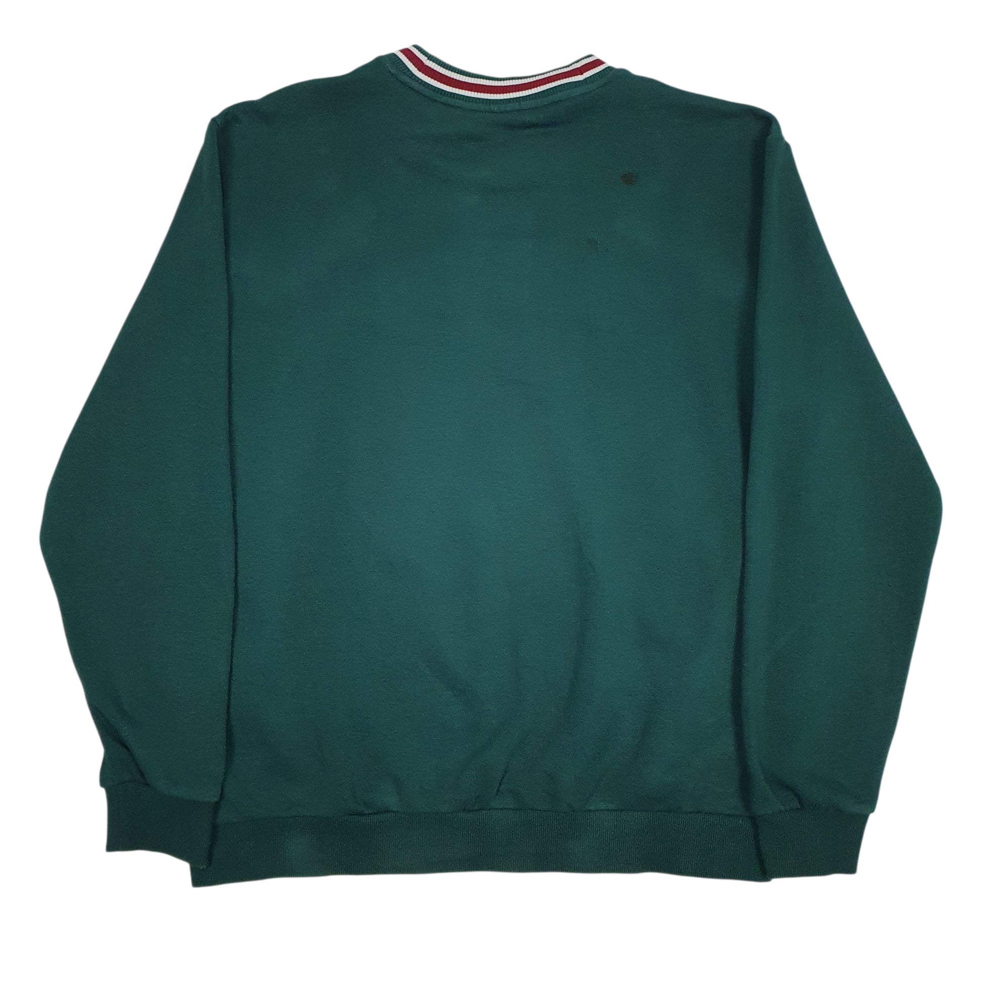 Mens Green The North Face Spellout Crewneck Jumper