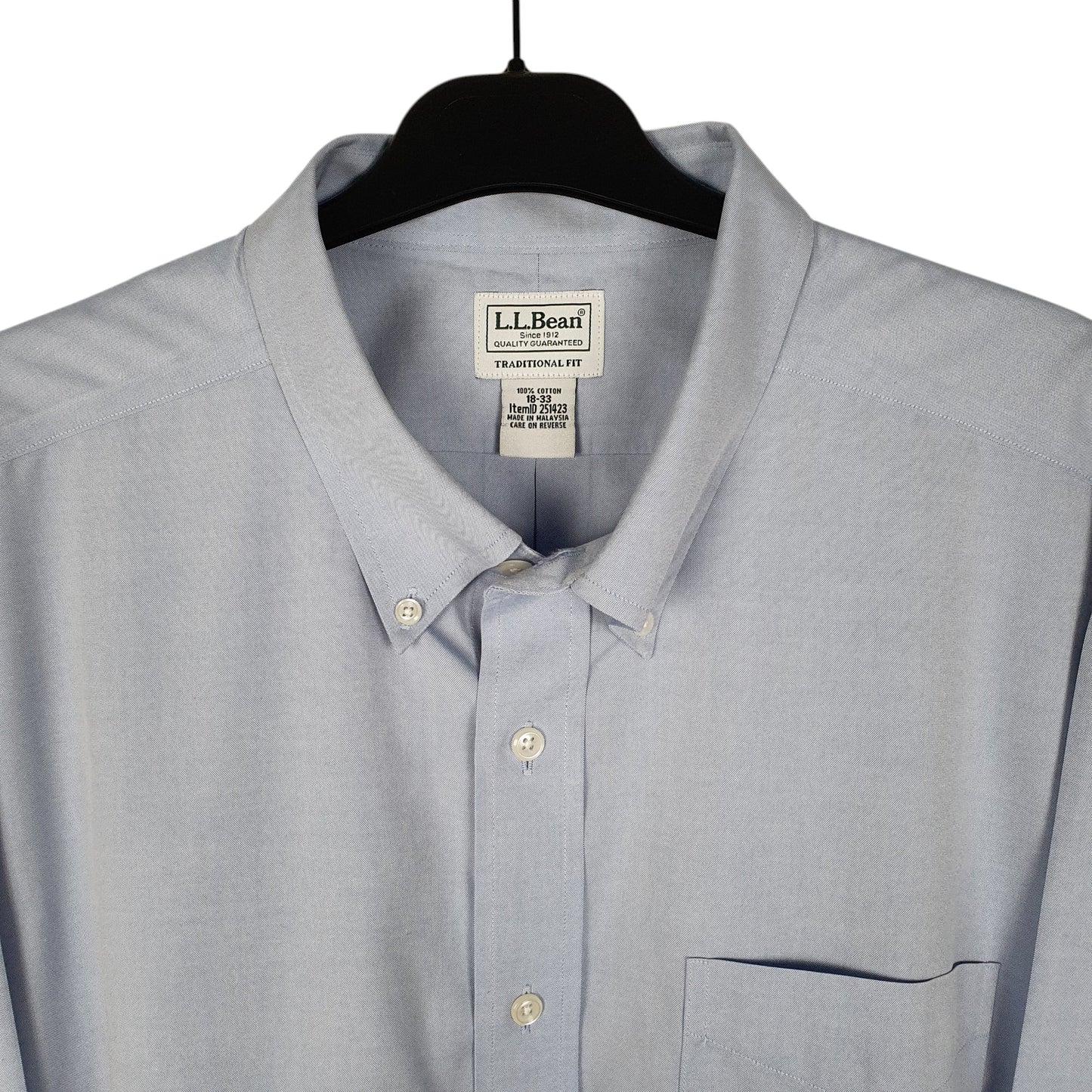Mens Blue L.L.Bean   Shirt