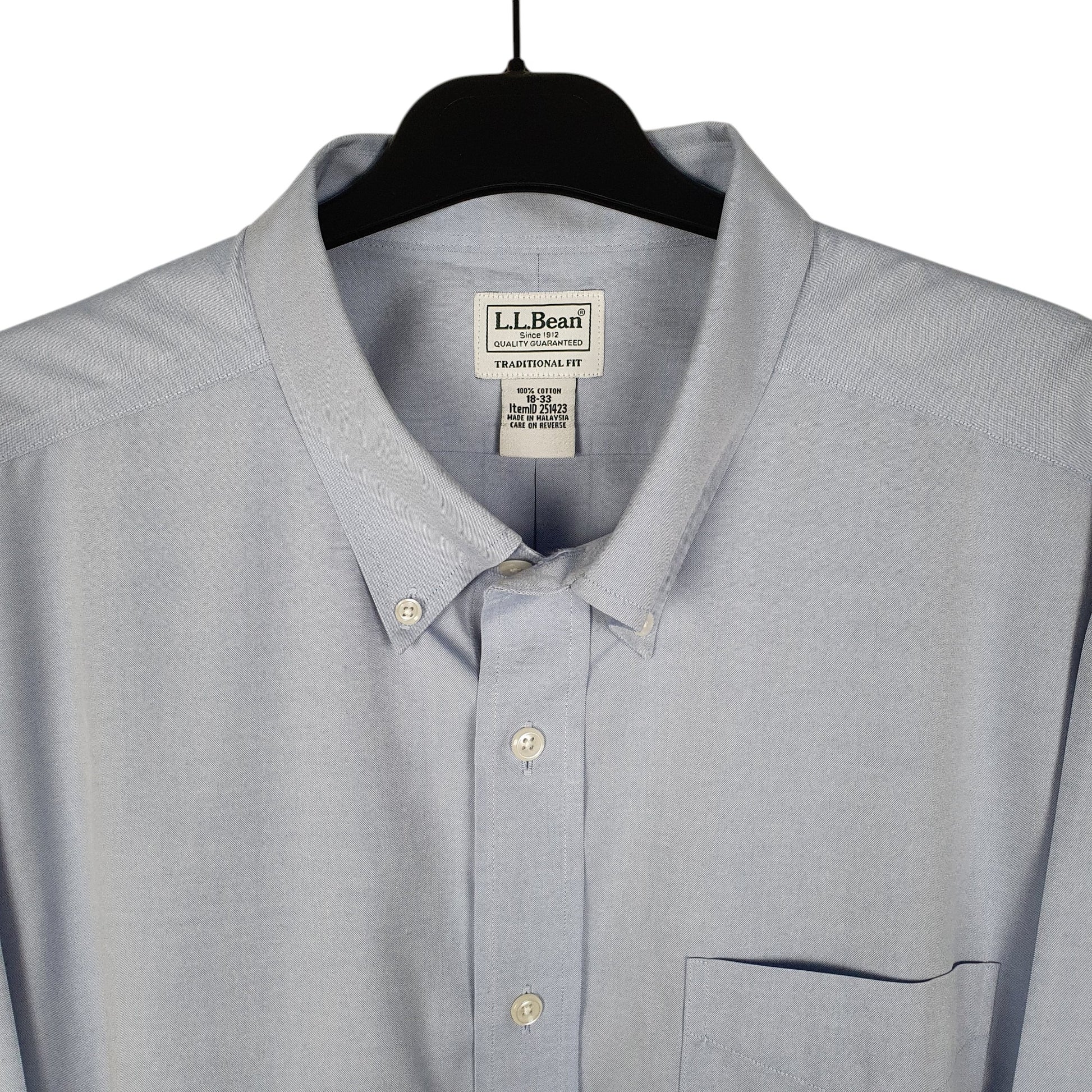 Mens Blue L.L.Bean   Shirt