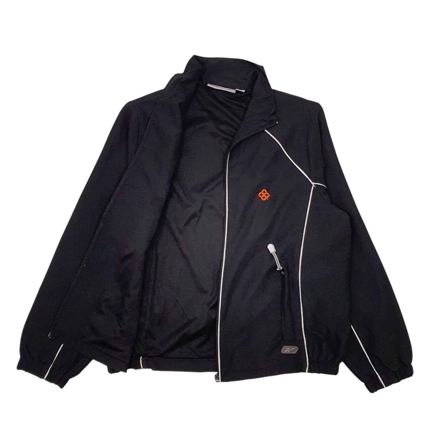 Mens Black Reebok Vintage Full Zip Coat