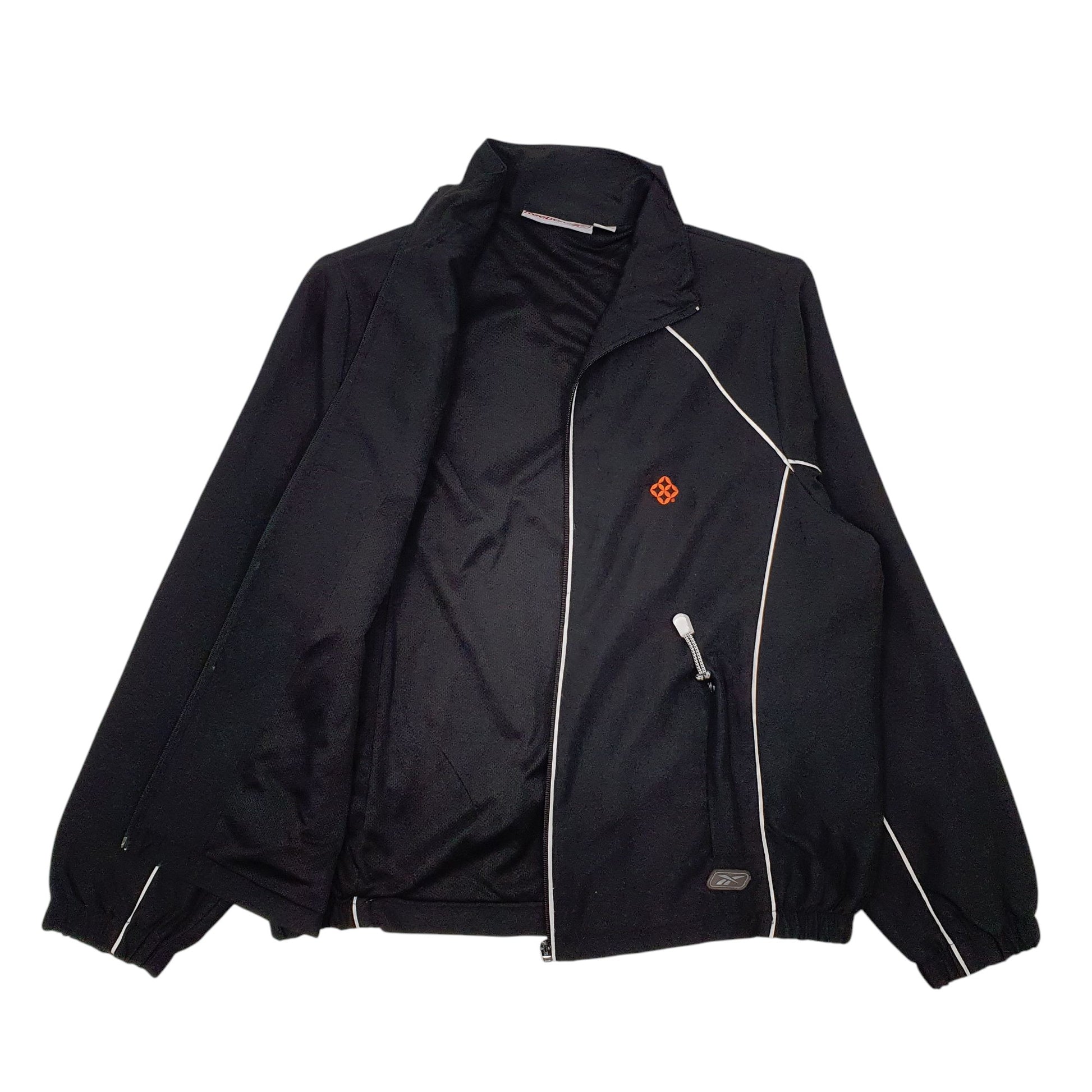 Mens Black Reebok Vintage Full Zip Coat