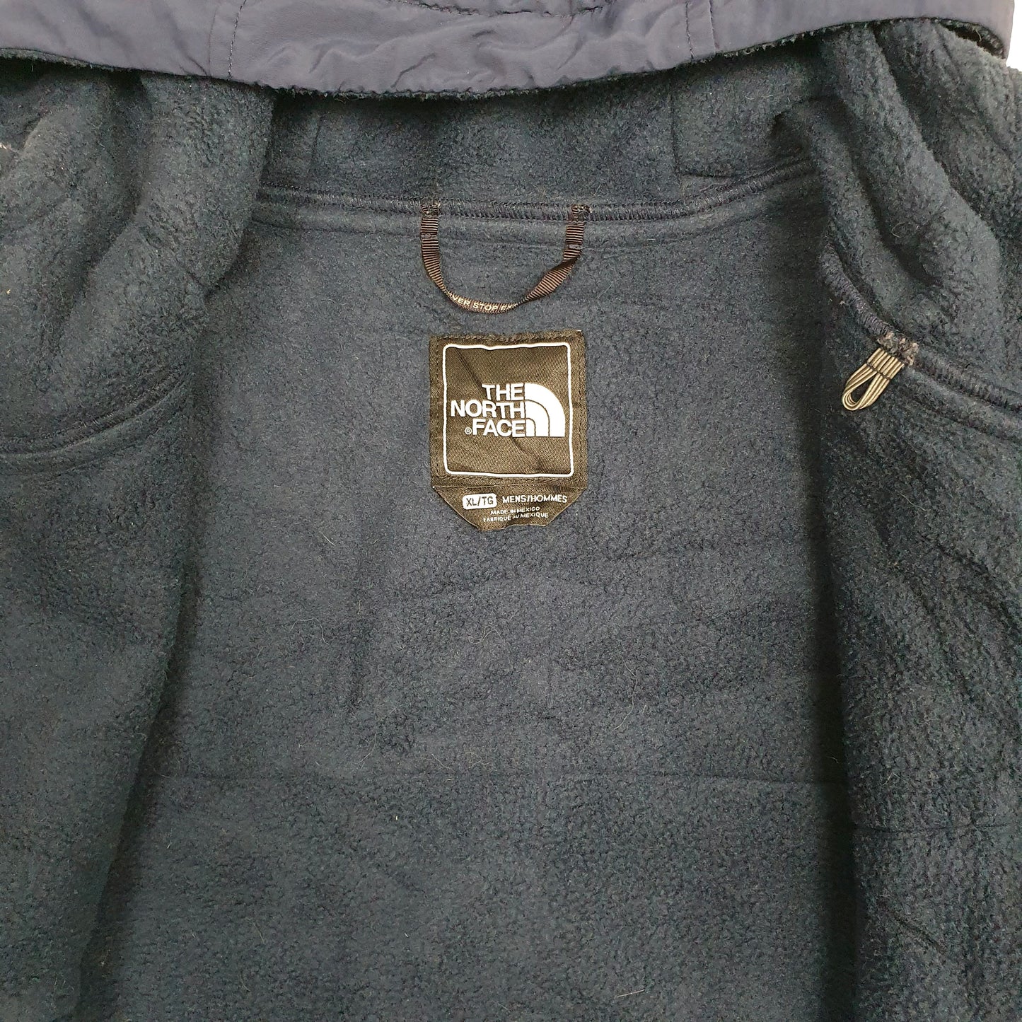 Mens Navy The North Face Denali Hoodie Fleece  Coat
