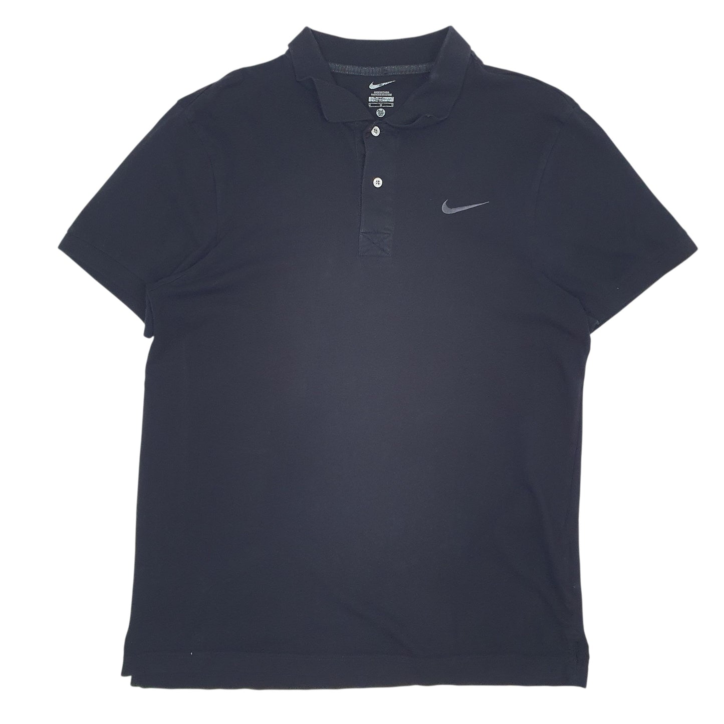 Mens Black Nike  Short Sleeve Polo Shirt