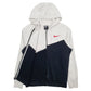 Mens White Nike  Full Zip Jumper