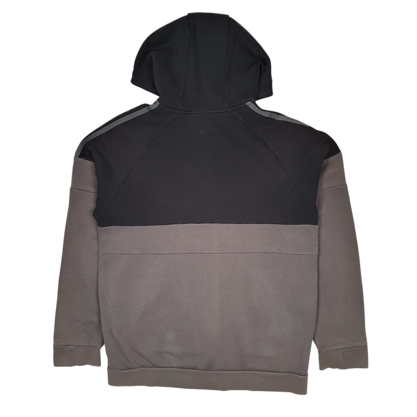 Mens Grey Adidas Hoodie Full Zip Jumper