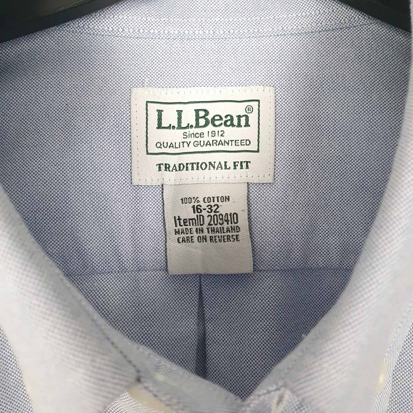 Mens Blue L.L.Bean   Shirt