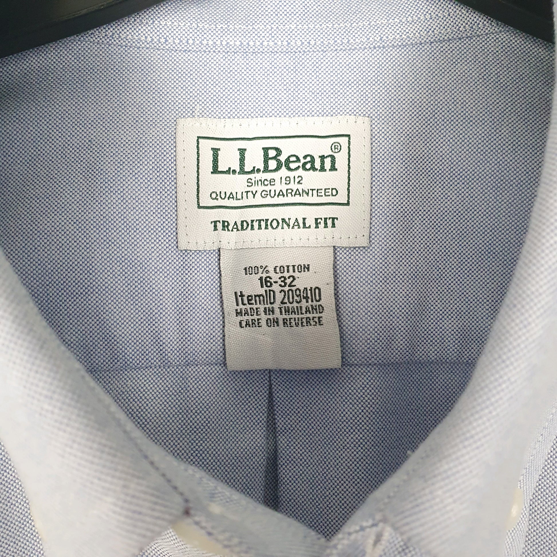 Mens Blue L.L.Bean   Shirt