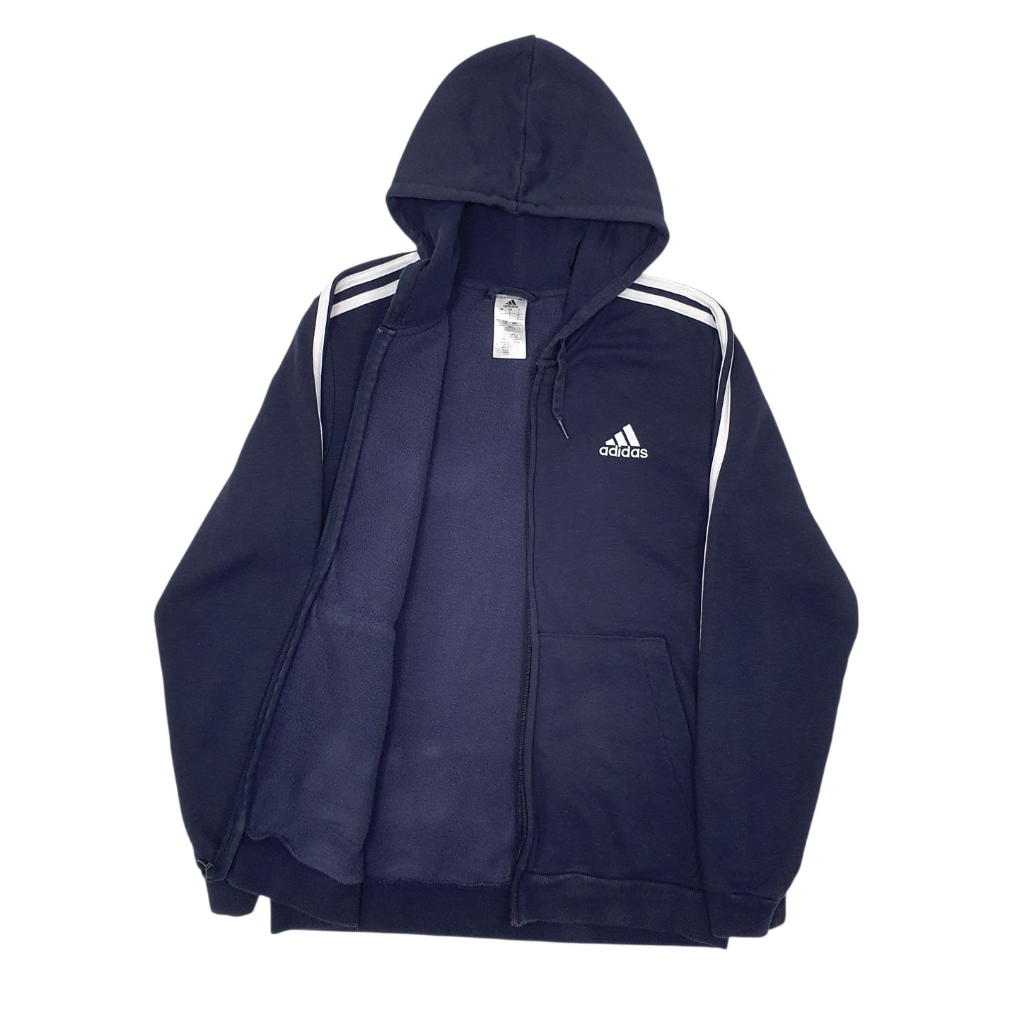 Mens Navy Adidas  Full Zip Jumper