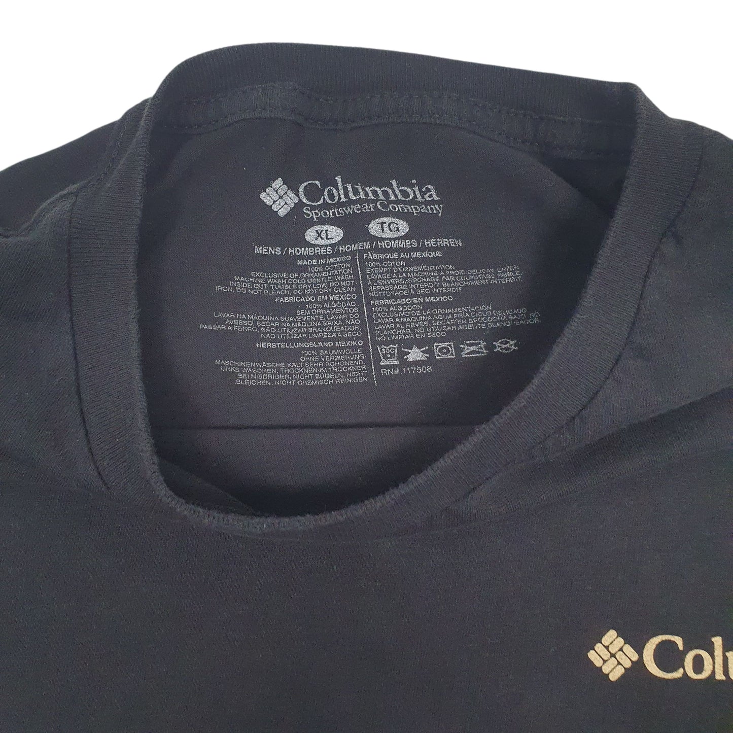 Mens Black Columbia Sportswear Company Yosemite National Park  T Shirt