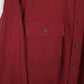 Mens Burgundy L.L.Bean Thick Chamois Tall  Shirt
