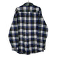 Mens Navy L.L.Bean Thick Flannel  Shirt