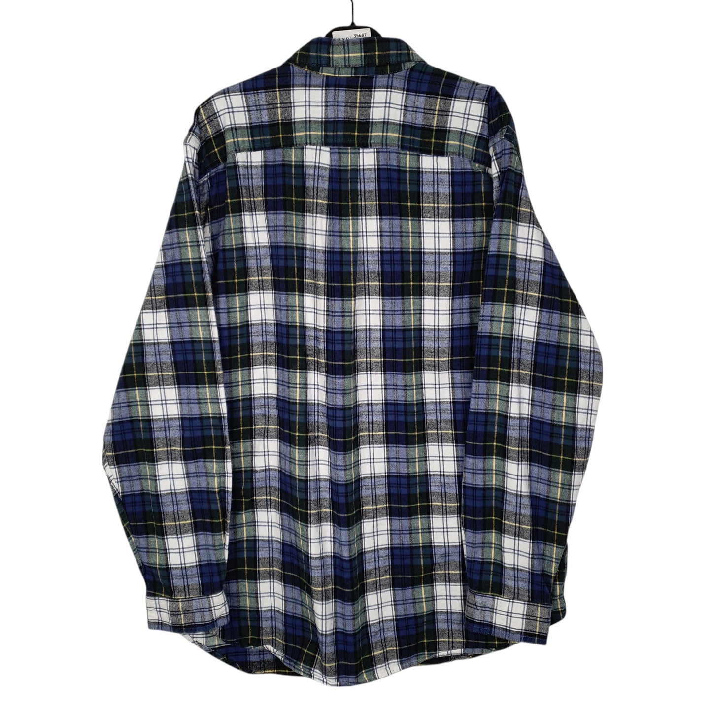 Mens Navy L.L.Bean Thick Flannel  Shirt