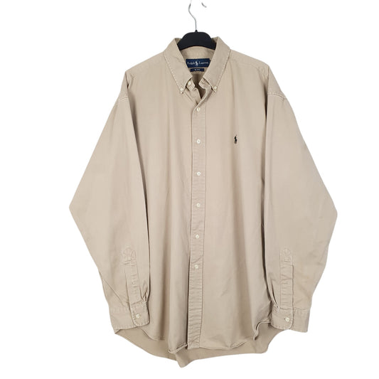 Mens Beige Ralph Lauren  Long Sleeve Shirt