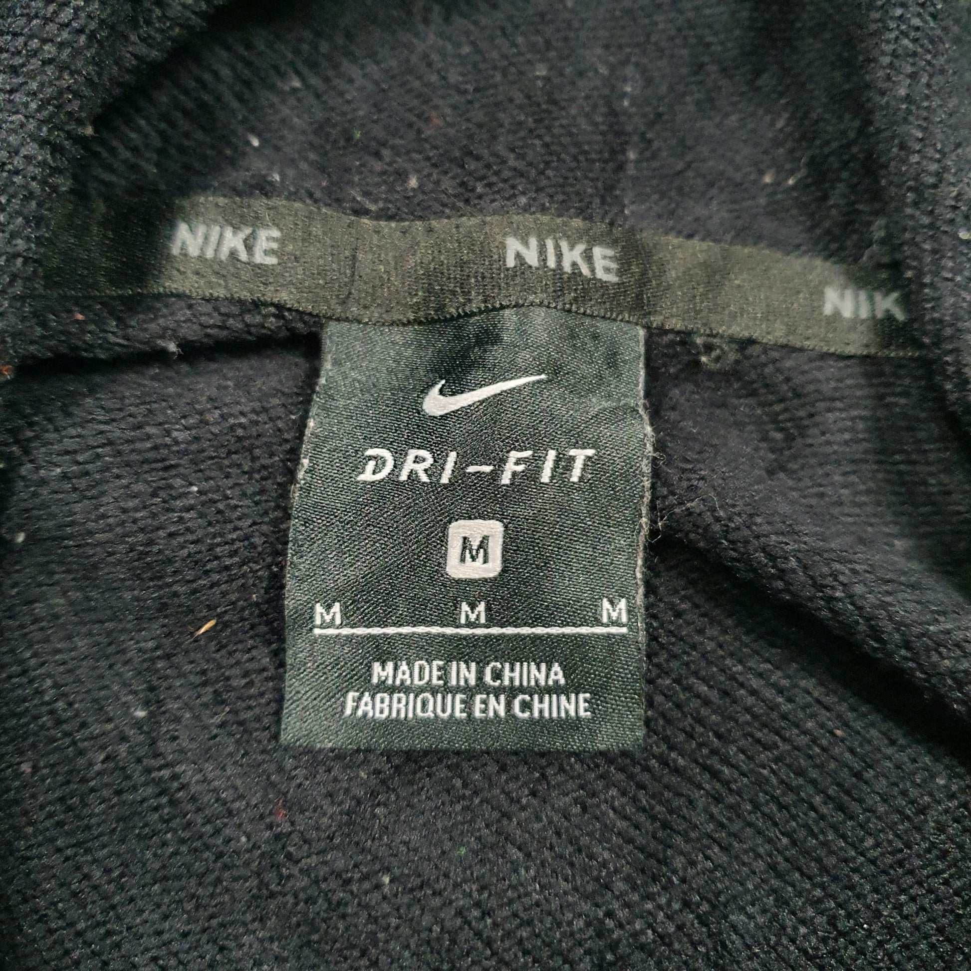 Mens Black Nike Dri-Fit Hoodie Jumper