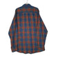 Mens Blue L.L.Bean Scotch Plaid Flannel  Shirt