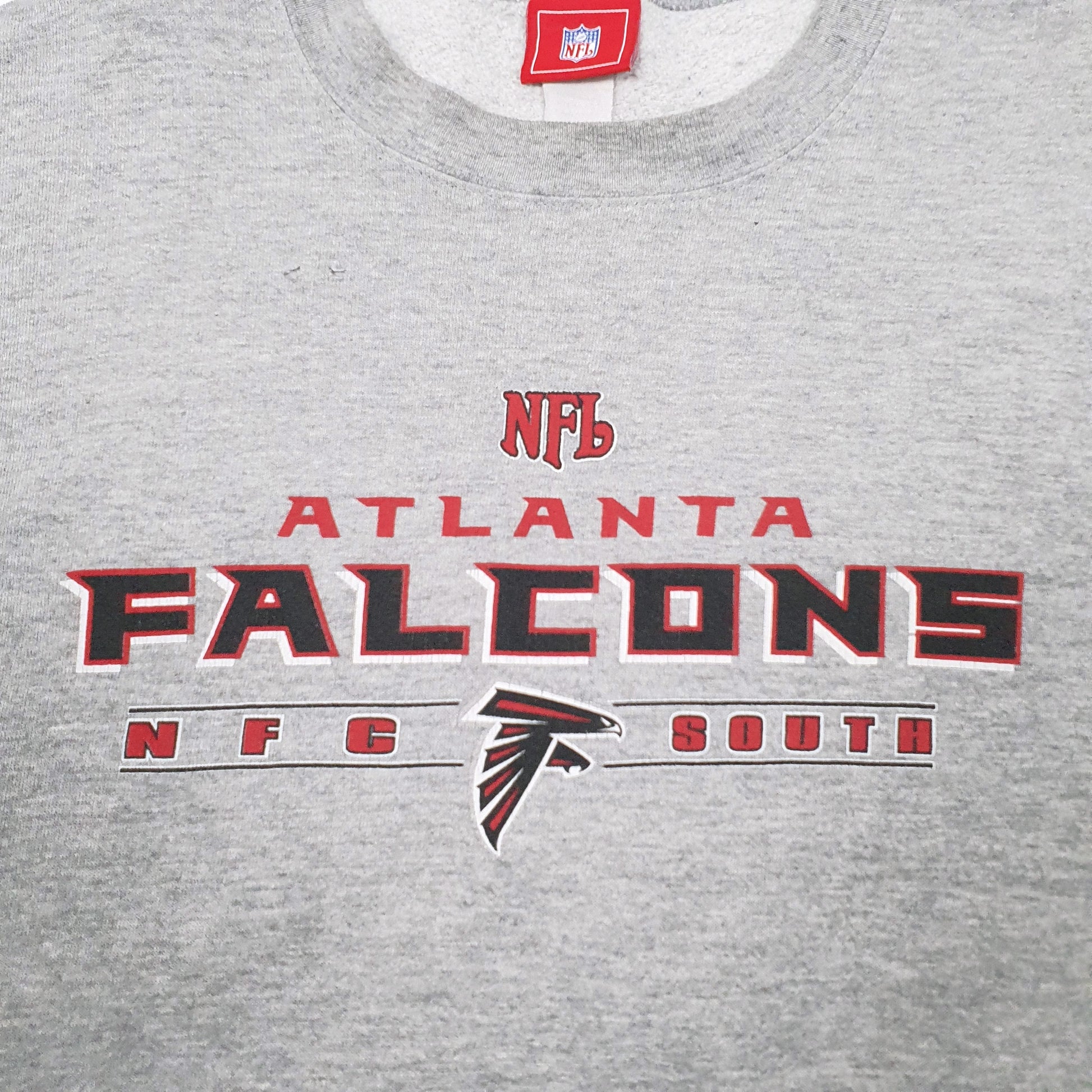 Mens Grey NFL Atlanta Falcons Crewneck Jumper