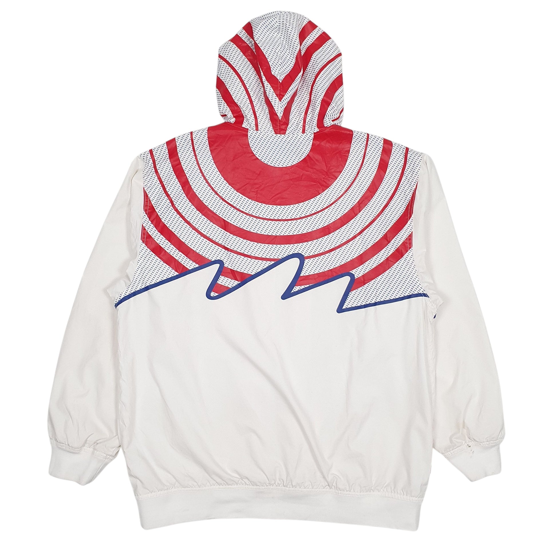 Mens White Nike Air Jordan 5 AF-1 Fusion Hoodie Coat