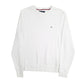 Mens White Tommy Hilfiger  Crewneck Jumper