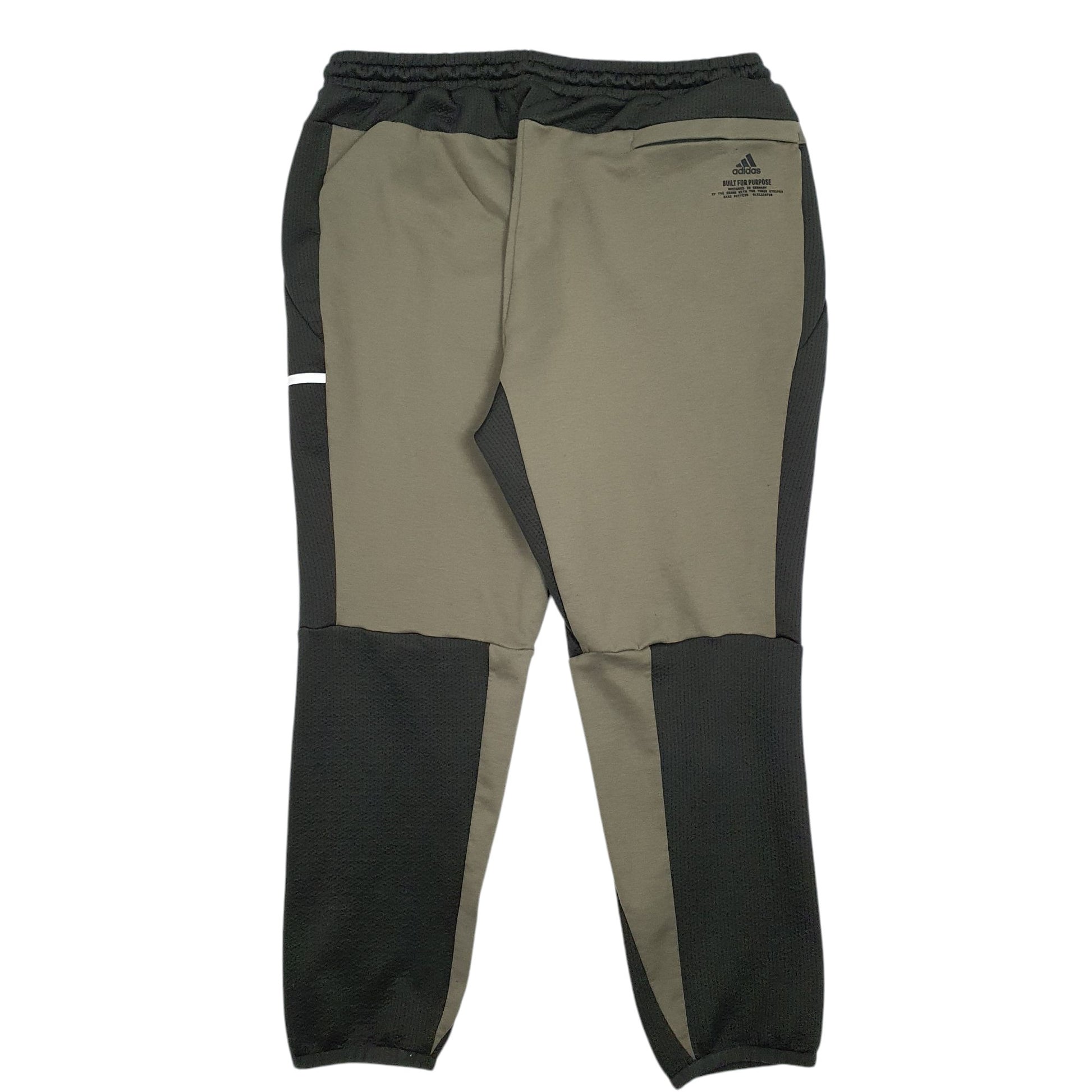 Mens Green Adidas Stretch Hoodie Trousers