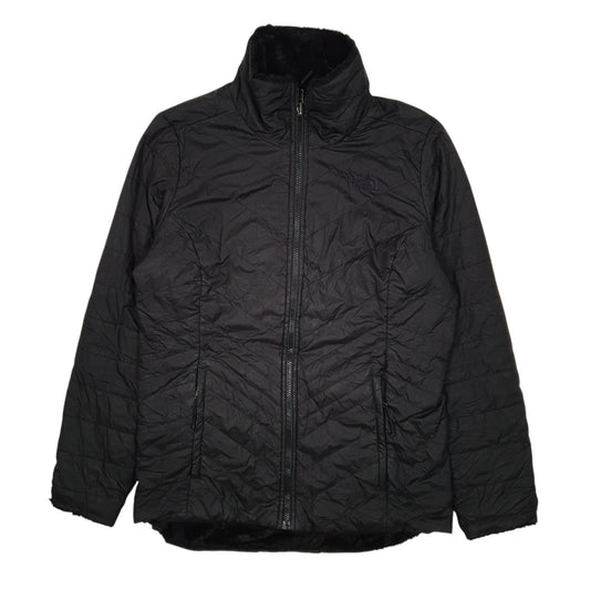 Womens Black The North Face Fluffy Reversible Hoodie Coat