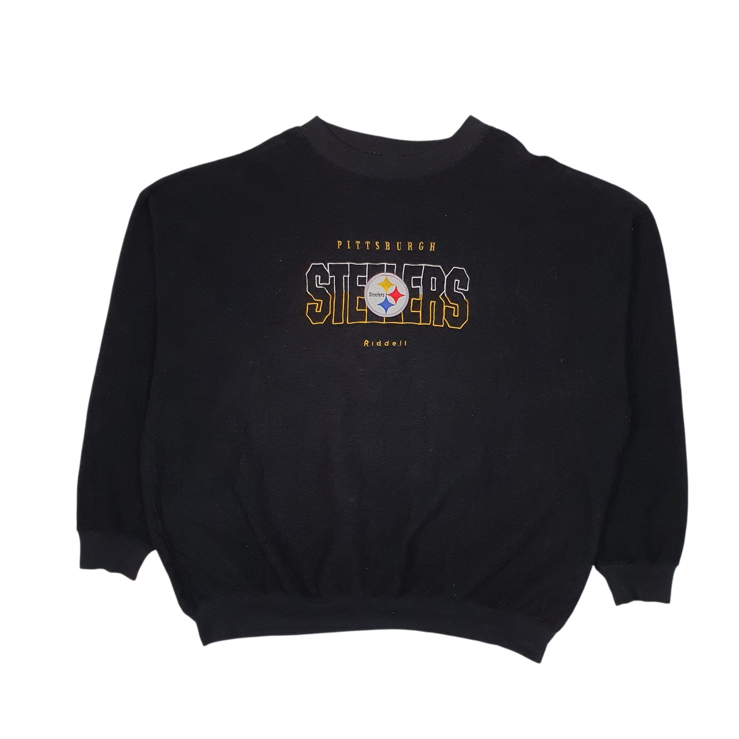 Mens Black NFL Pittsburgh Steelers Football Crewneck Jumper