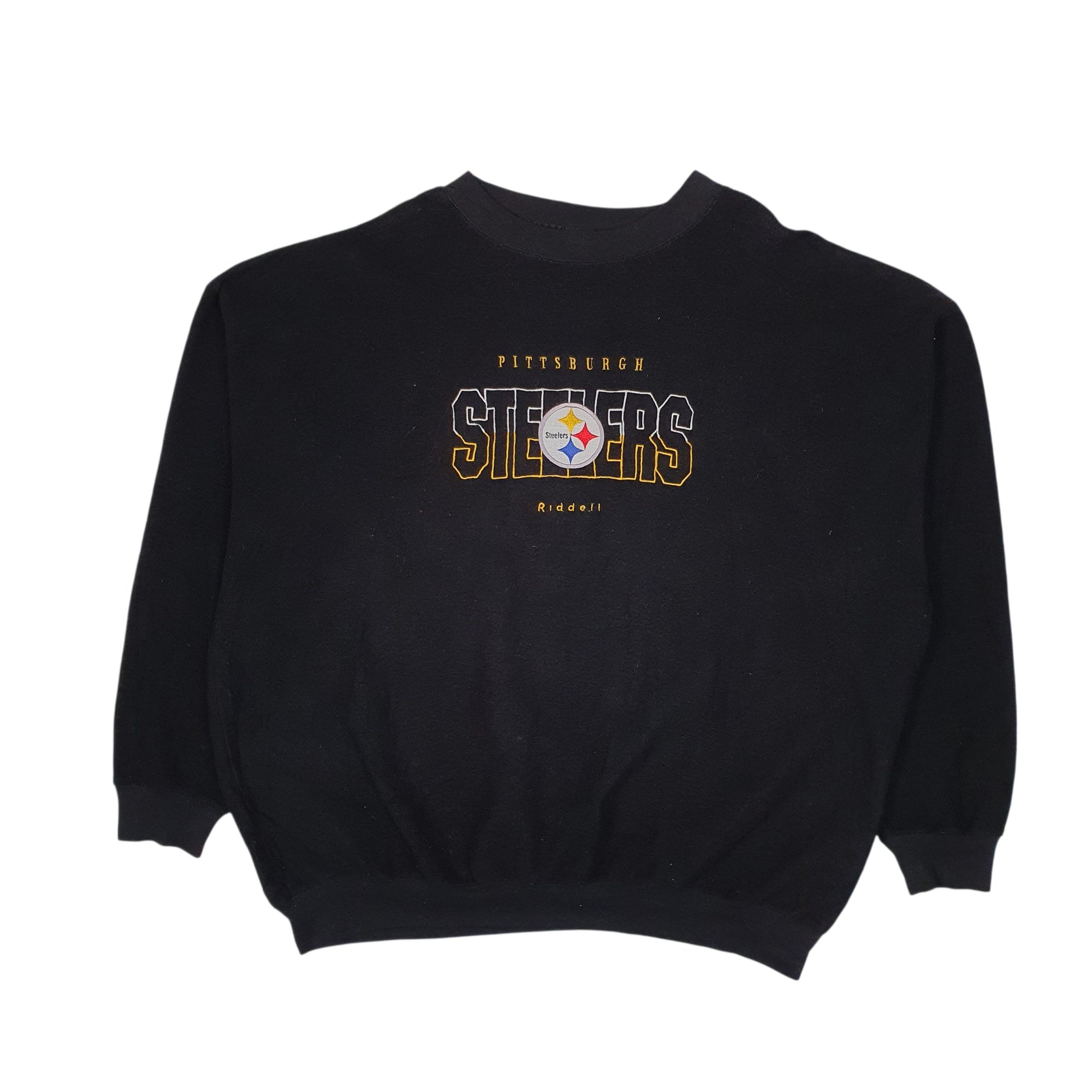 Mens Black NFL Pittsburgh Steelers Football Crewneck Jumper