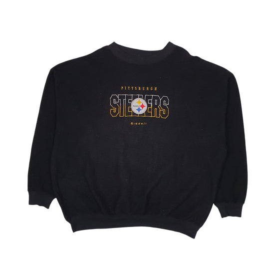 Mens Black NFL Pittsburgh Steelers Football Crewneck Jumper
