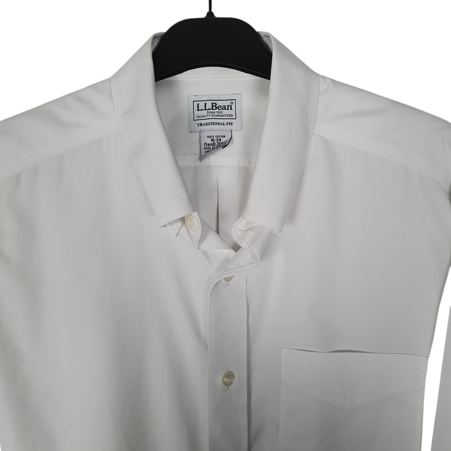Mens White L.L.Bean   Shirt