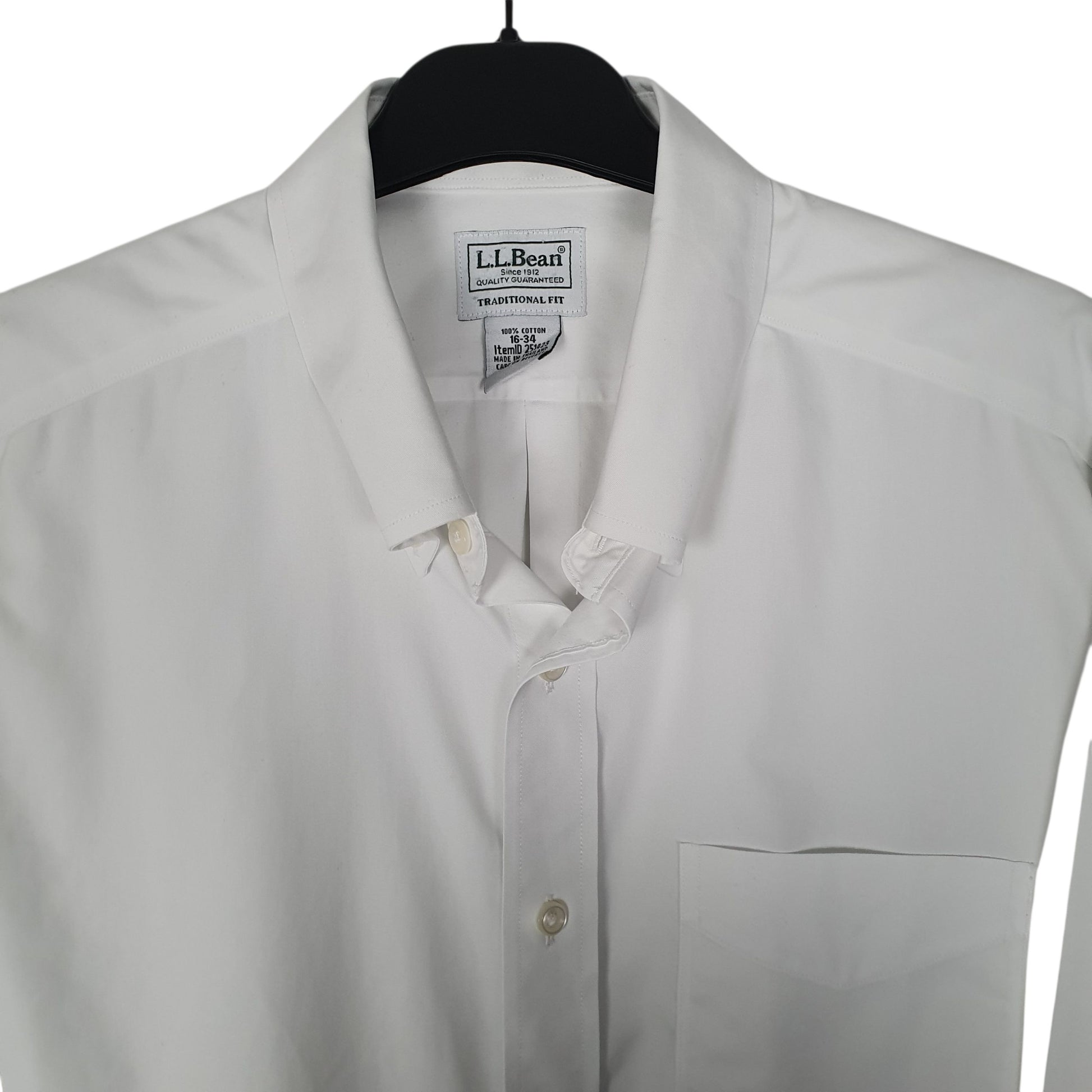 Mens White L.L.Bean   Shirt