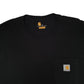 Mens Black Carhartt   T Shirt